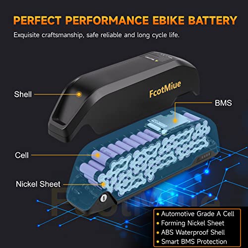 48V 20Ah Ebike Battery Pack Downtube Lithium Batteries with 3A Charger W485