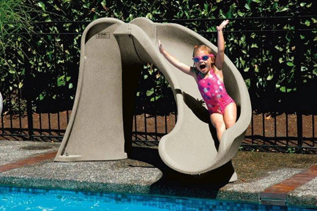 Gray Granite Pool Slide U4785