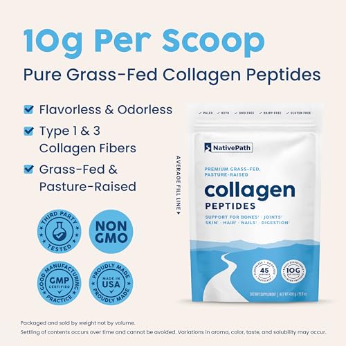 Collagen Peptides Protein Powder 15.9 oz 45 Servings Q110