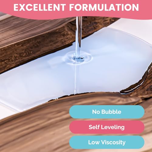 68OZ 2 Part Epoxy Resin Kit with Silicone Cups, Sticks, Pigment M635699