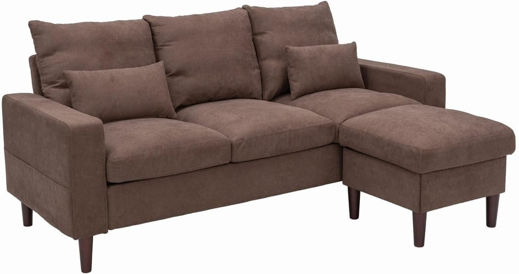 Convertible Sectional L-Shaped Fabric Sofa C136713