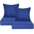 Tan Olefin Fabric Deep Seat Cushion Set of 2 O3687