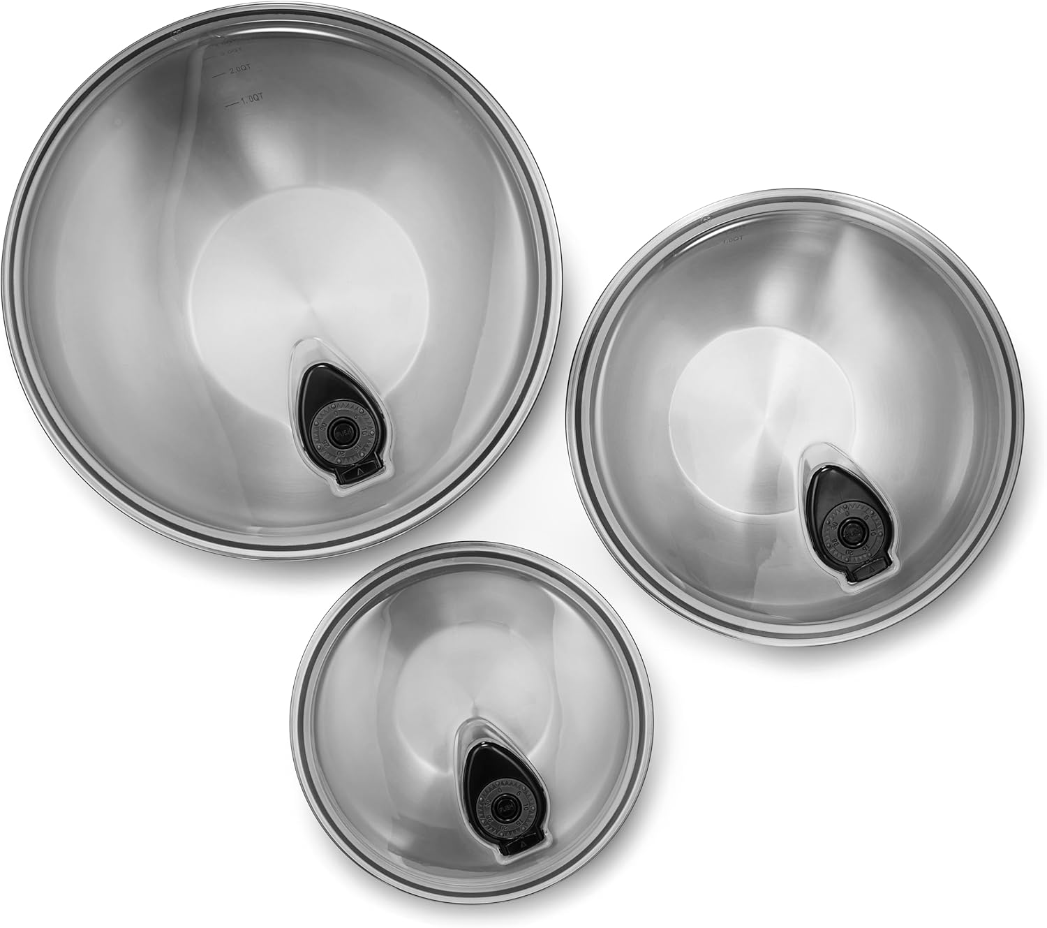 3-Piece Stainless Steel Mixing Bowl Set with Lids H850932