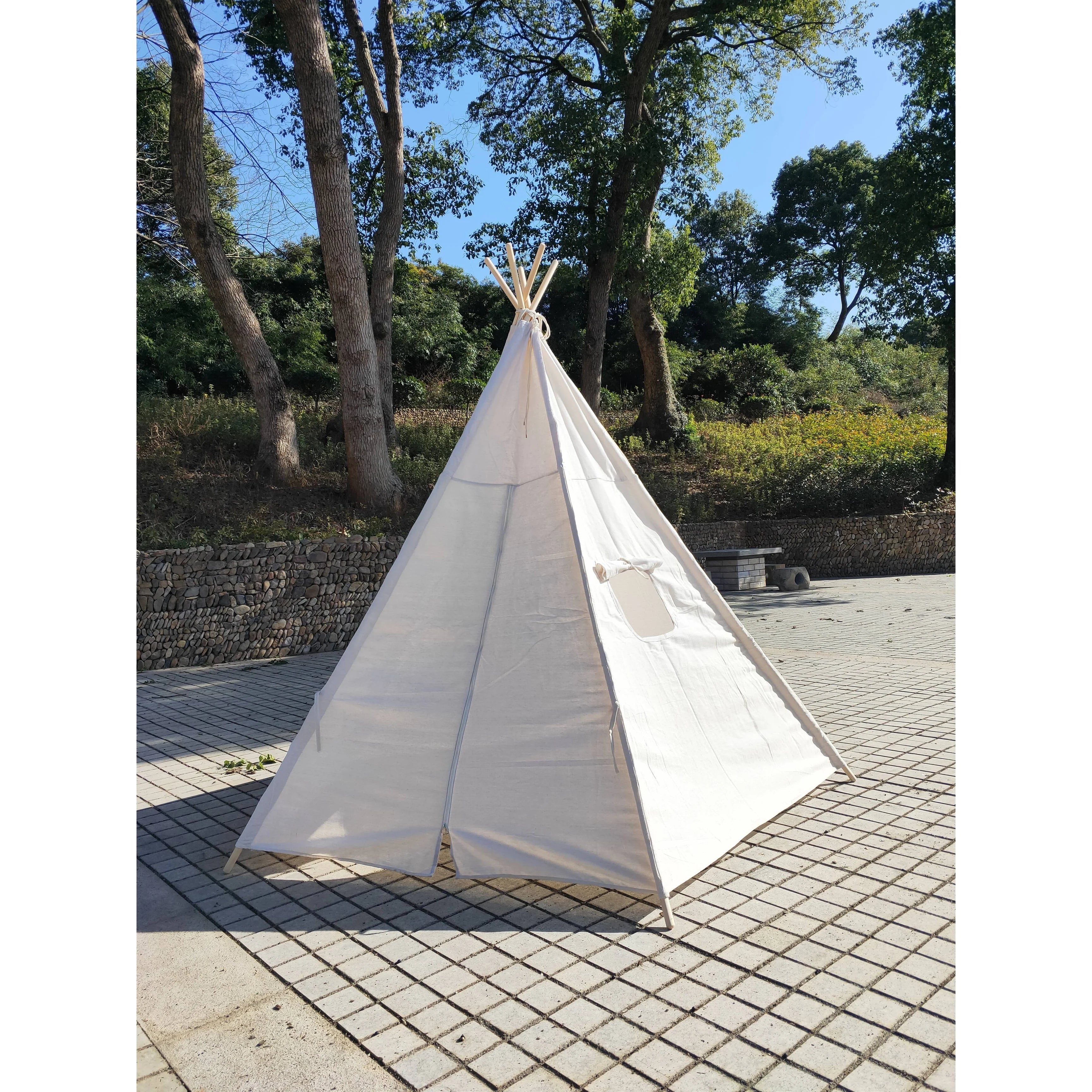 8 Ft OffWhite Teepee Tent N85575