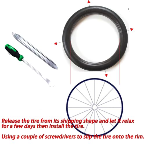 700x23C Solid Tubeless Road Bike Tires O808320
