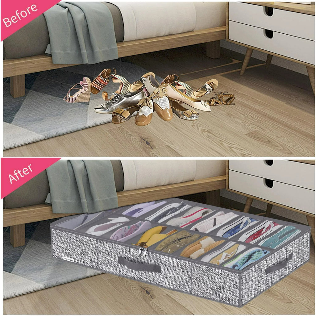 Under Bed Shoe Storage Organizer, Set of 2 N936712