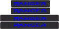 4D Carbon Fiber Door Sill Protector Stickers 4Pcs (Red) U87497