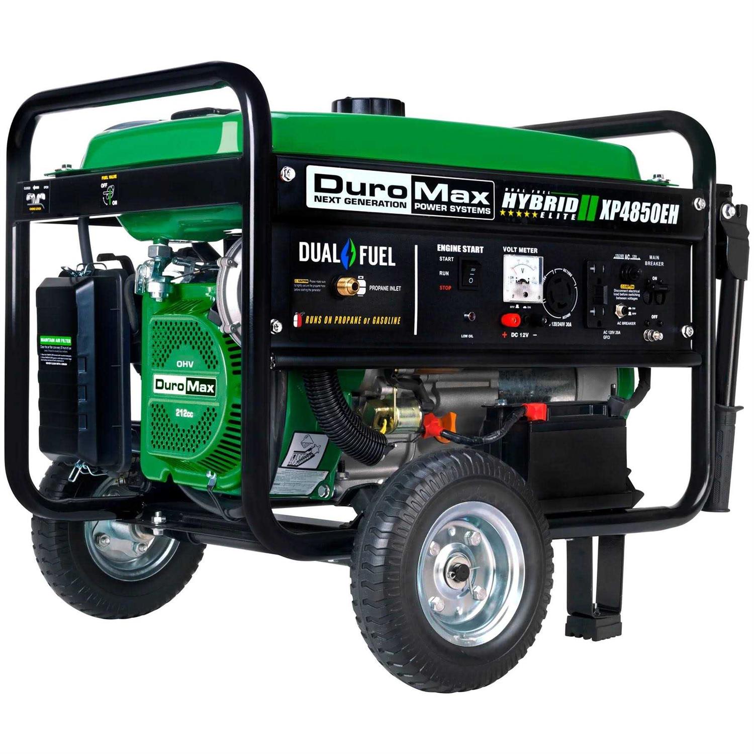Dual Fuel 4850 Watt Electric Start Portable Generator Y95958