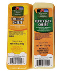 100% Wisconsin Cheddar & Pepper Jack Cheese and Cracker Gift Basket G388971