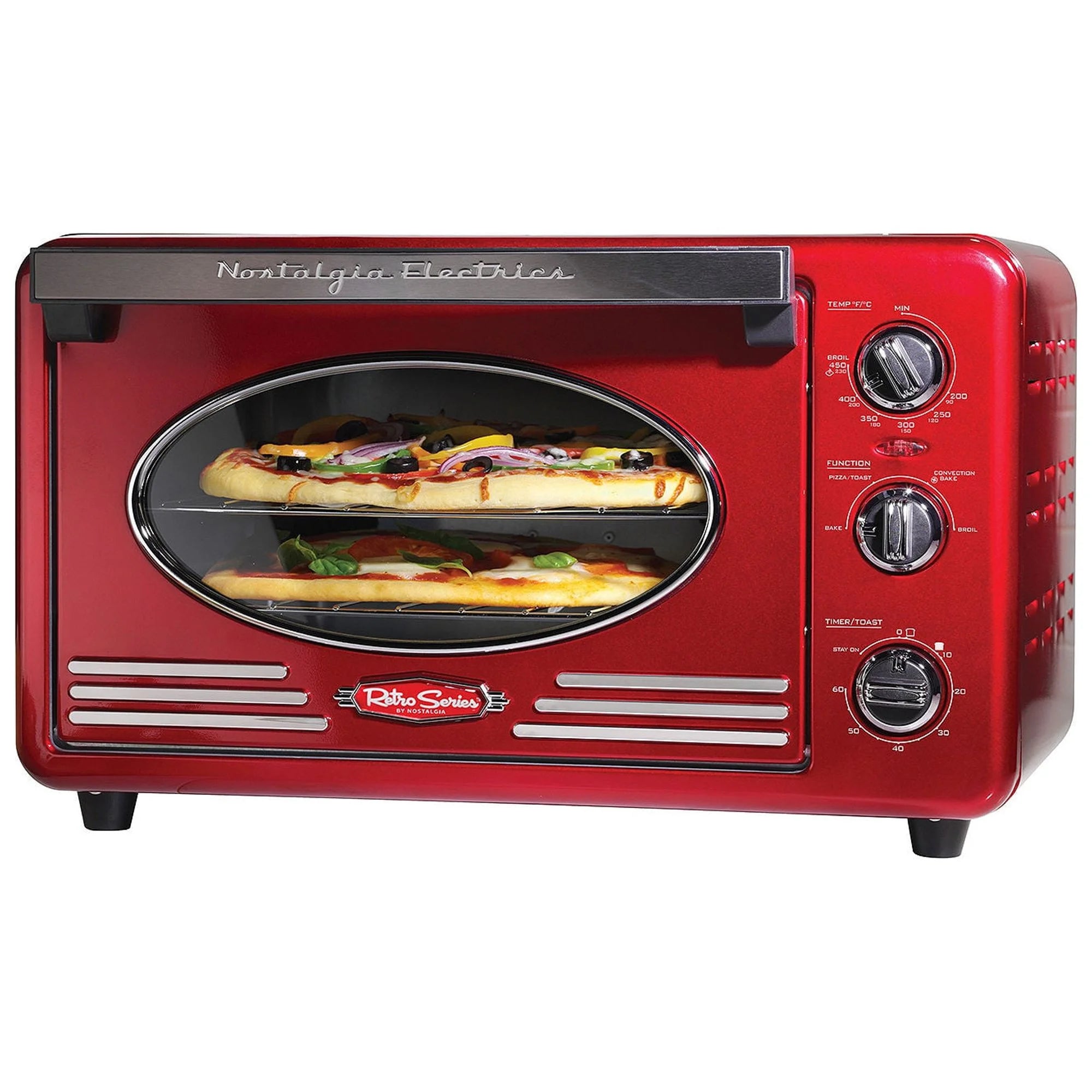 Retro Red 12-Slice Convection Toaster Oven W8390