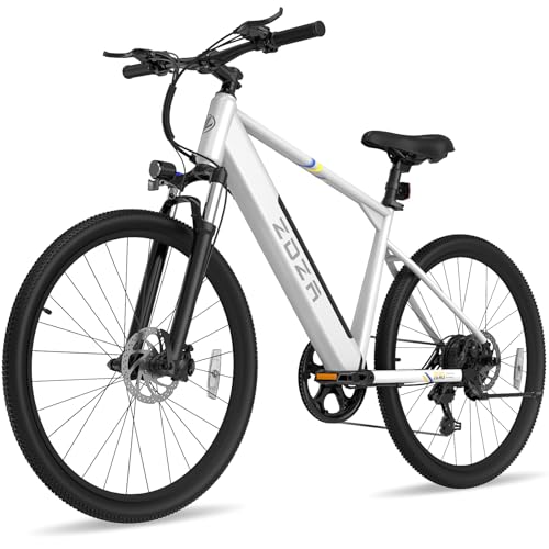 26" Electric Mountain Bike, 1000W Peak Motor, 375Wh Removable Battery, 7 Speed C25650