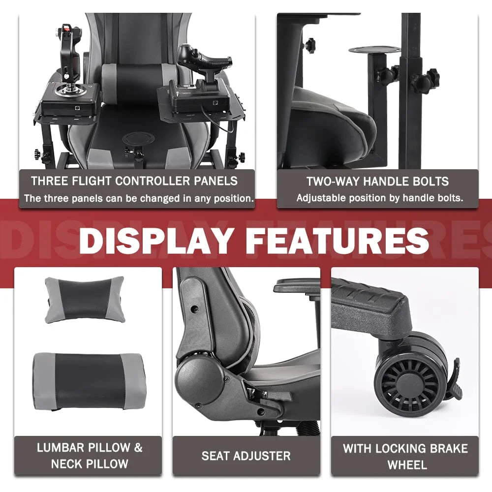 Flight Sim Stand with Gaming Seat W315