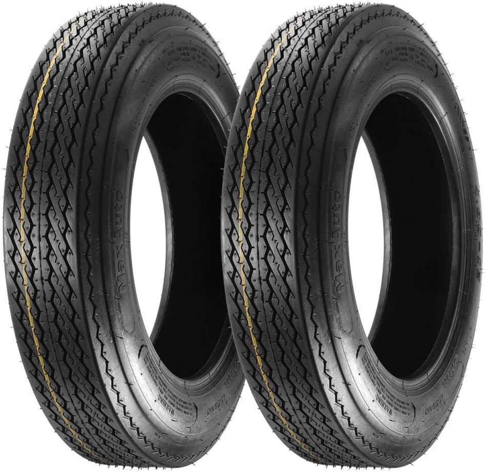 Set of 2 4.80-12 Boat Trailer Tires S54509