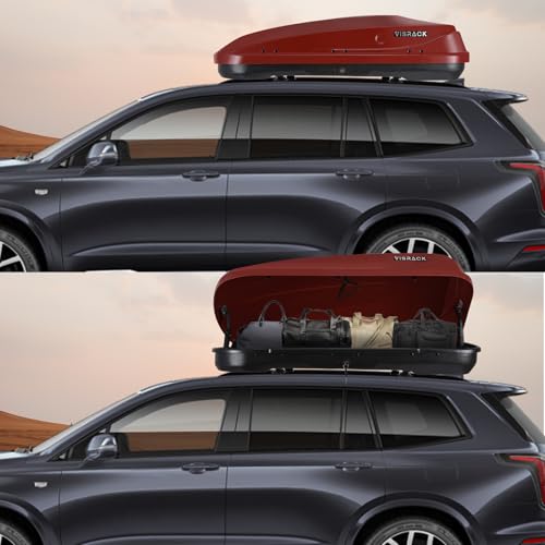 Gray 13 Cu.Ft Hard Shell Roof Cargo Box with Lock X420