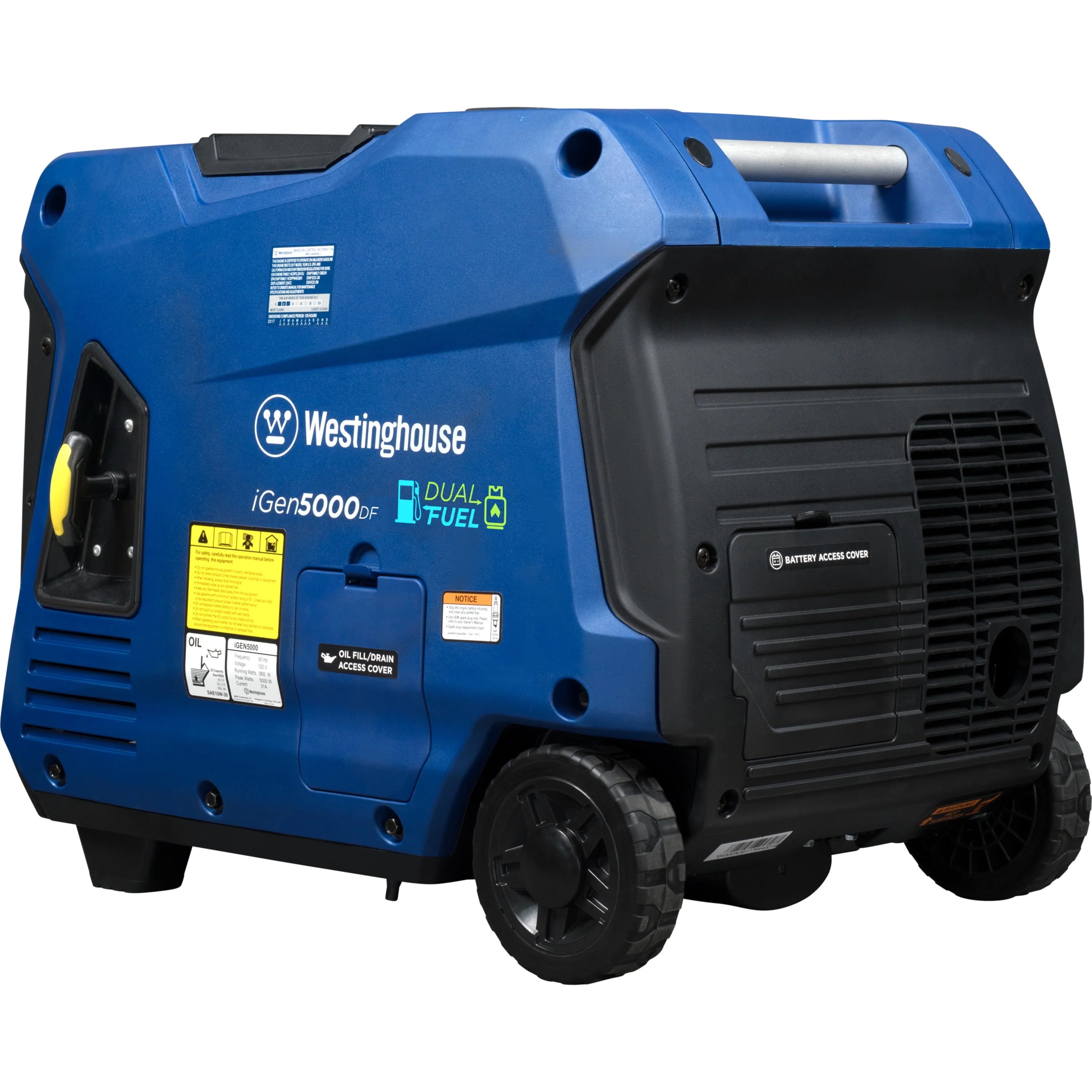 5000 Peak Watt Dual Fuel Portable Inverter Generator K85775