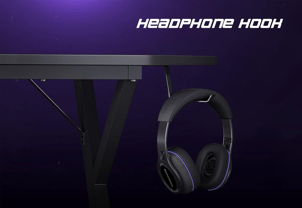 47 inch Gaming Desk with Carbon Fiber Surface and Cable Tray N695020