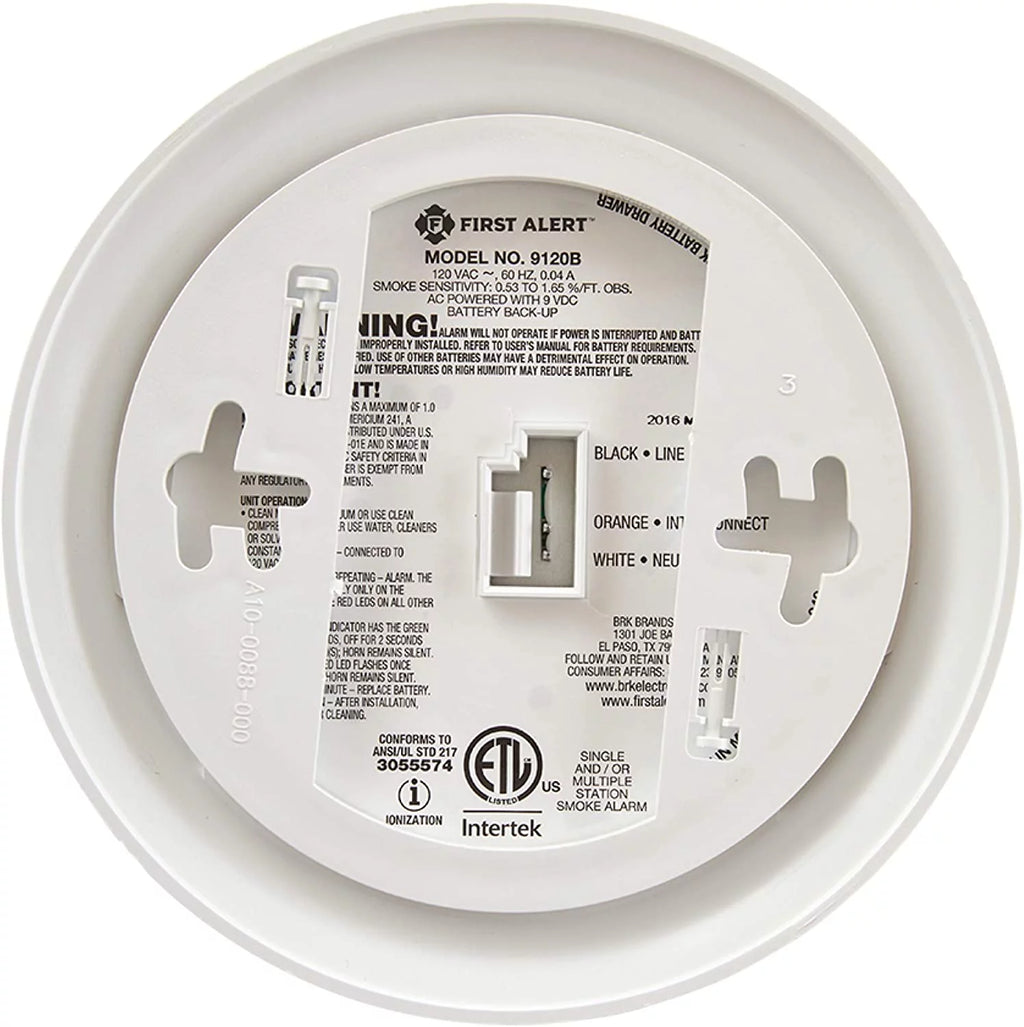 6 Pack Hardwired Smoke Alarm with Battery Backup M995