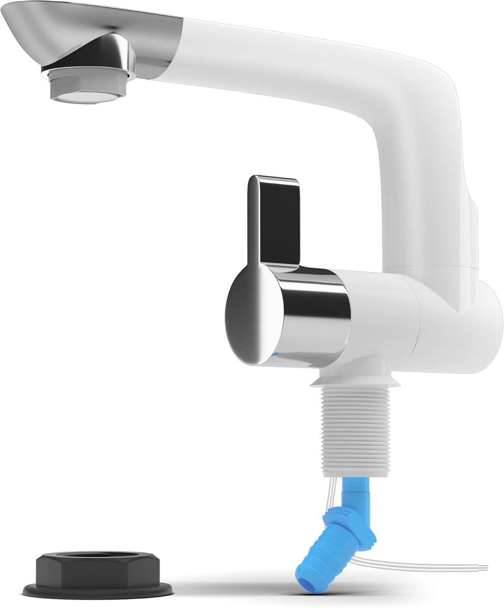 12V Electric Water Faucet Tap with Switch (Black) W2034