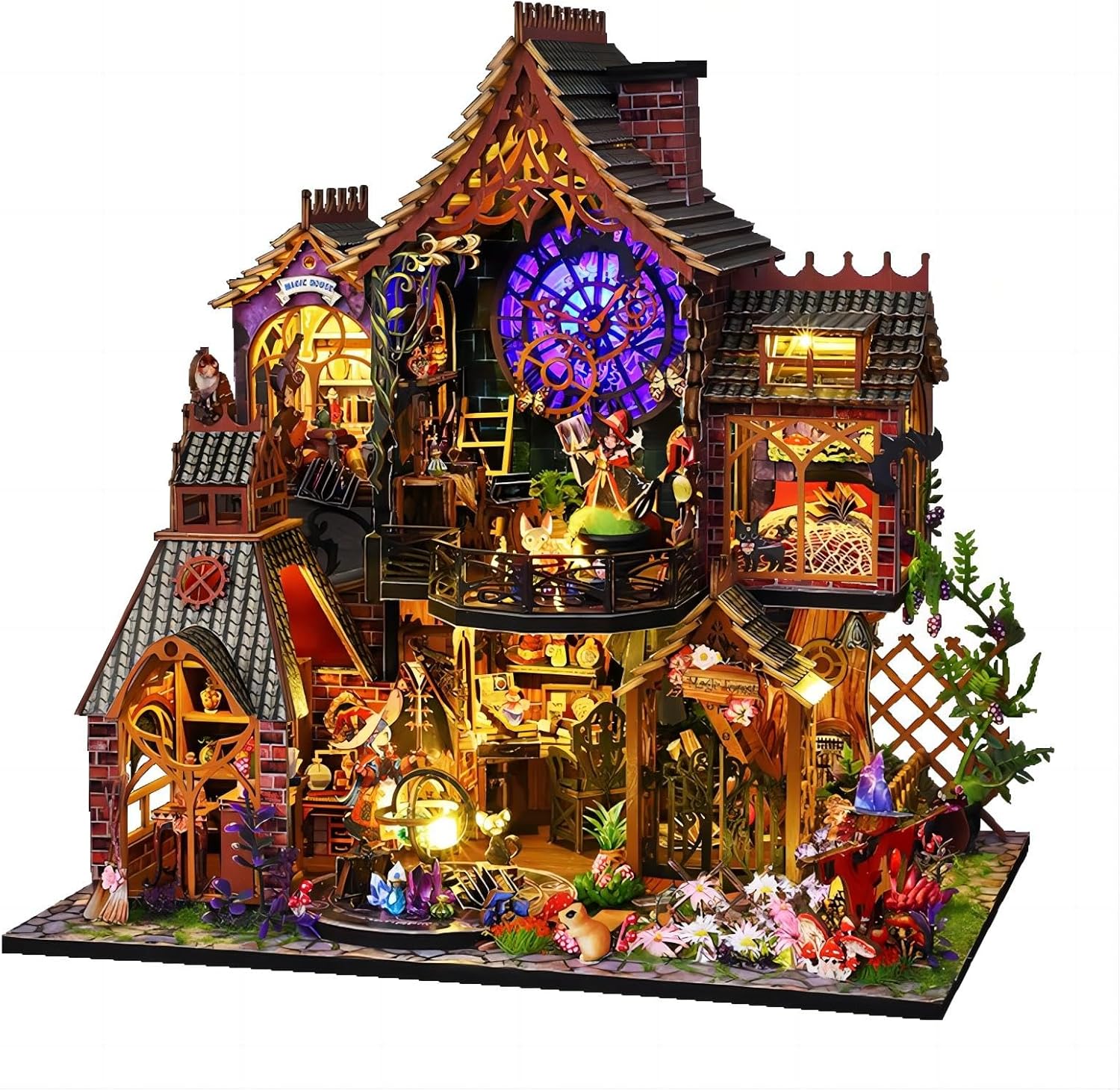 Miniature House Kit with Dust Proof Cover & Small Tools D65810