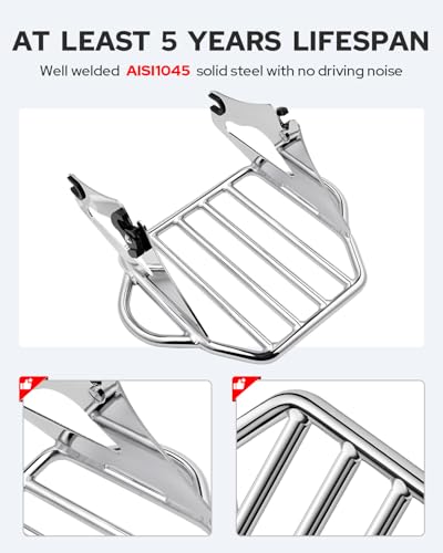 Chrome Detachable Luggage Rack O5725