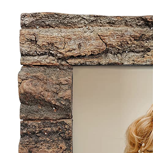 8x10 Rustic Wood Picture Frame with Real Bark T697099