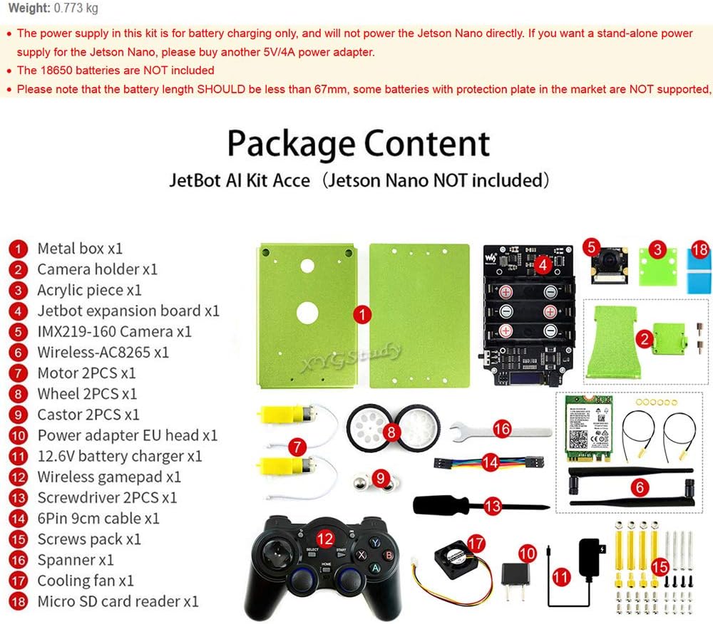 AI Kit Add-ons Accessories for Jetson Nano M524847