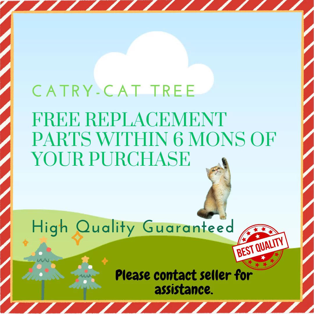 Natural Blossom Flower Woven Tree Branches Large Cat Tree 6-Level Cat Tower with Hammock Foam-Padded Perches Basket U436187