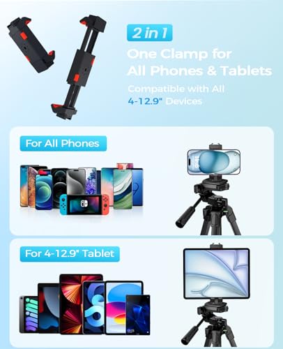 67" Aluminum Tripod with Phone Holder & Wireless Remote P667958