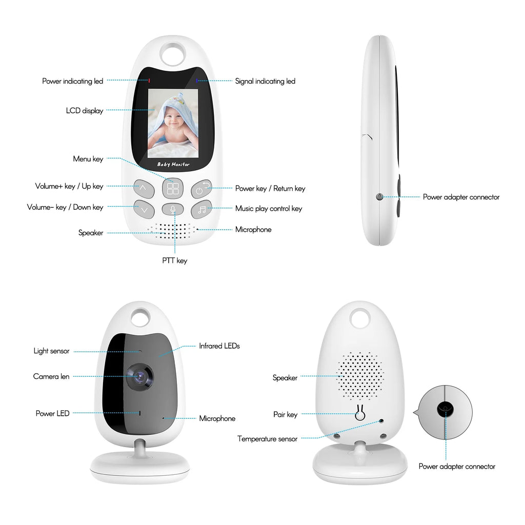 2.0 Inch LCD Screen Digital Video Monitor J2490