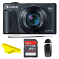 Black Digital Camera with 64 GB Memory Card H241