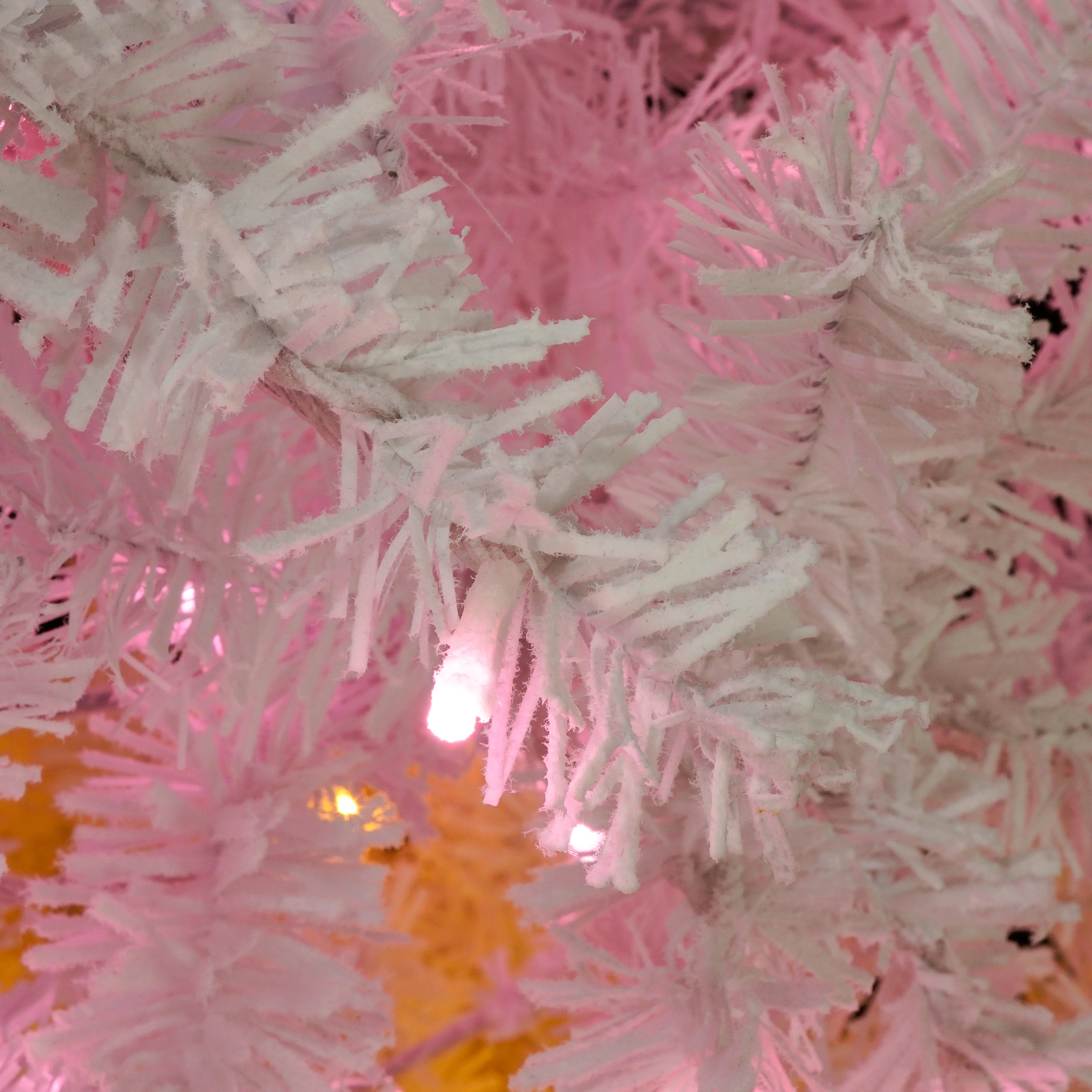 6FT Pre-lit Artificial Christmas Tree with 300 Tri-color Lights & Star Top X805