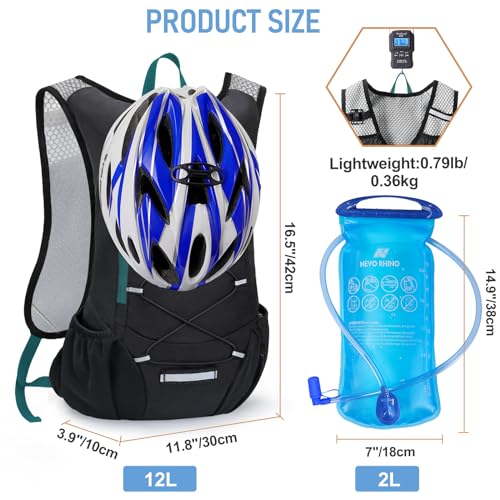 Lightweight Hydration Backpack with 2L Water Bladder C847