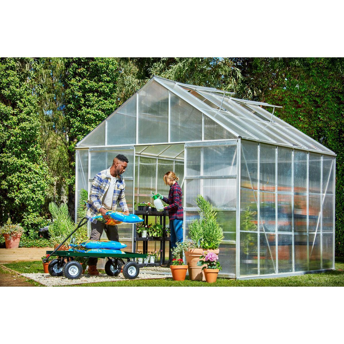10 ft. x 12 ft. Greenhouse with 4 Vents V646