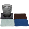 4" x 4" x 5 mm 4 Coaster Set 100% Merino Wool Felt Coasters N85734