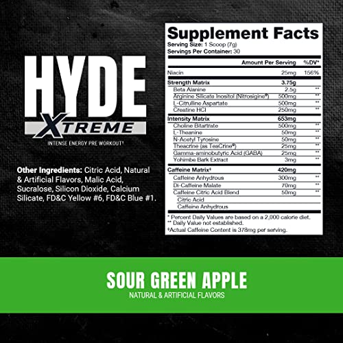 30 Servings Fruit Punch Pre-Workout Powder S262