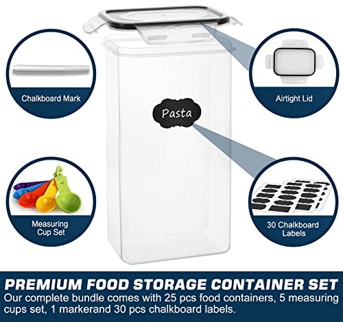 Airtight Food Storage Containers Set, BPA Free Plastic Storage Containers with Lids X1159