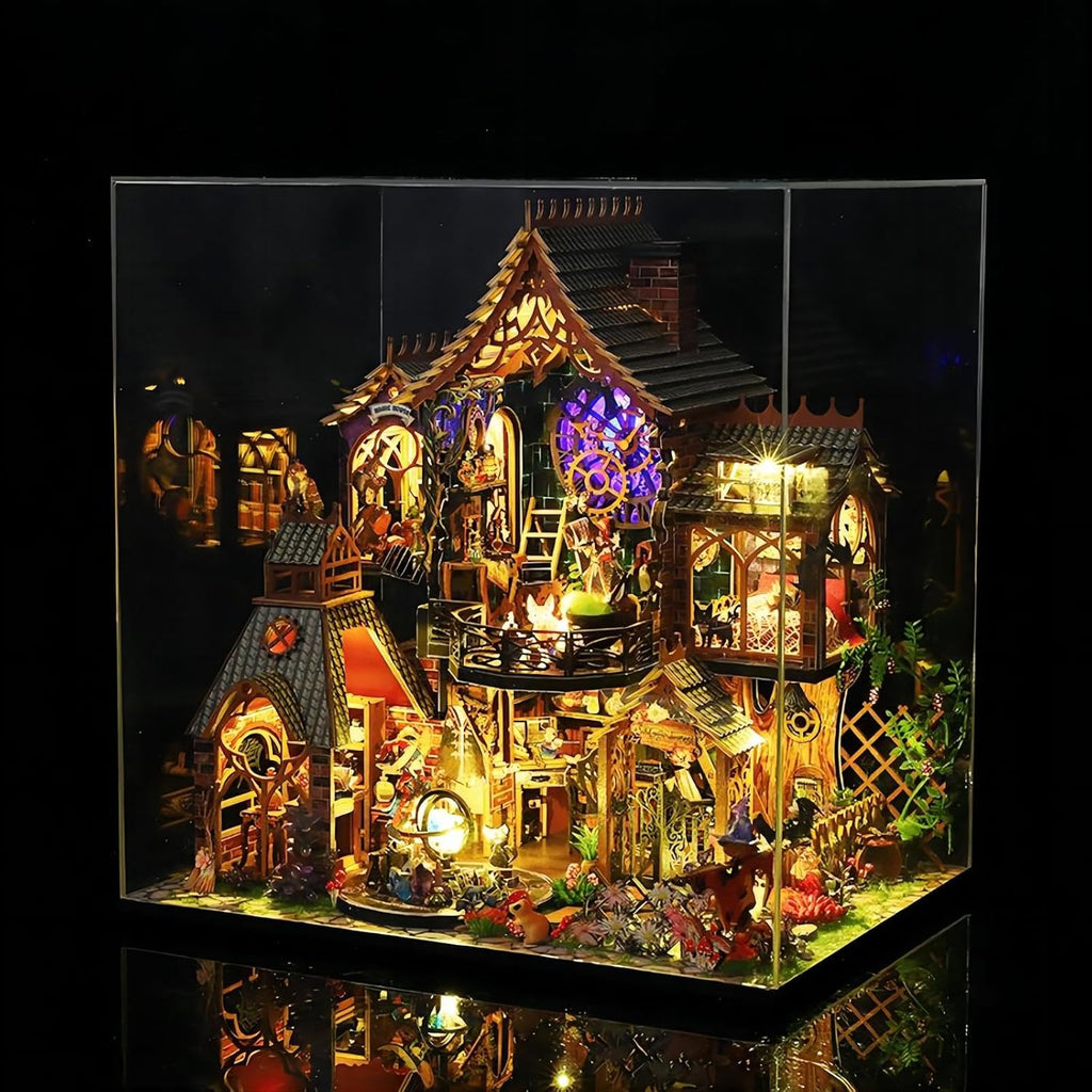Miniature House Kit with Dust Proof Cover & Small Tools D65810