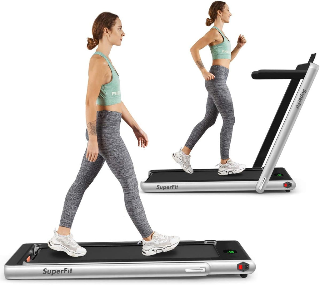 2 in 1 Folding Treadmill with LED Display I8505