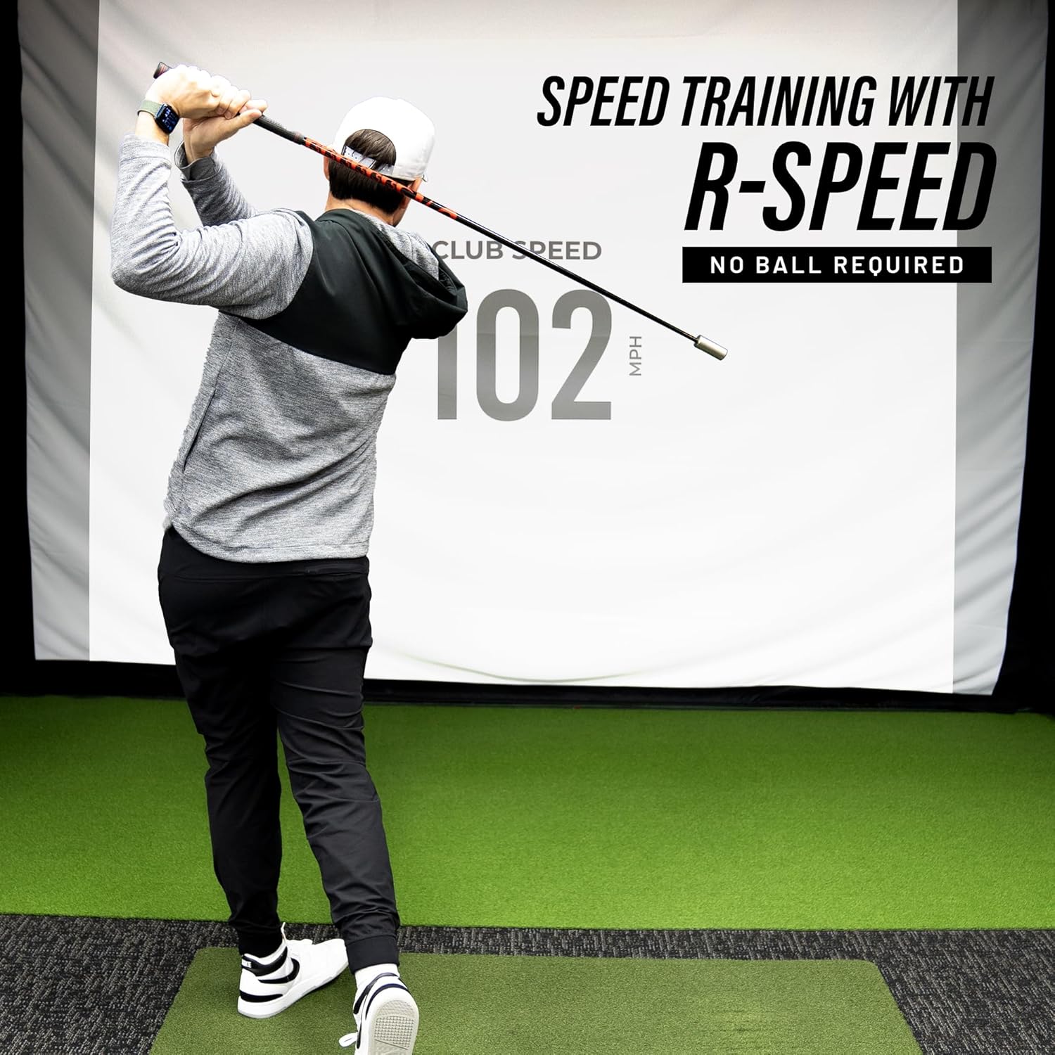 Grey Mobile Launch Monitor Golf Simulator Q36690
