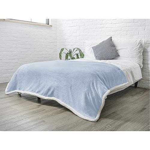 50 x 60 Inches Reversible Microfiber Sherpa Fleece Throw Blanket H31338