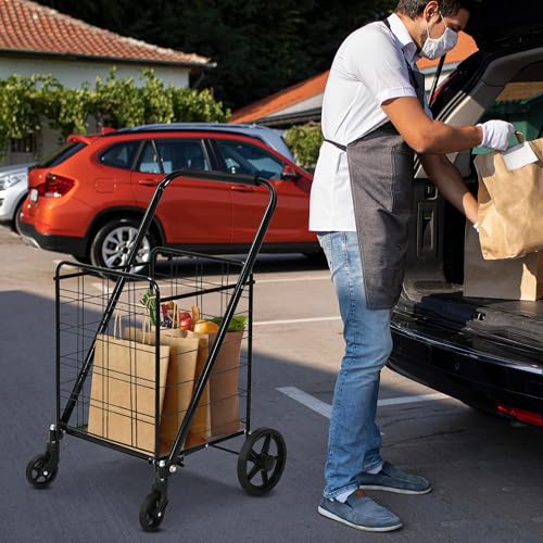 Folding Shopping Cart with Wheels X662