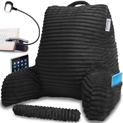 Gray Reading Pillow with Arm Rests B80448
