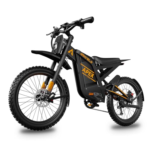 Electric Dirt Bike with 1440Wh Battery 30AH, 25 Inch Fat Tire N8692