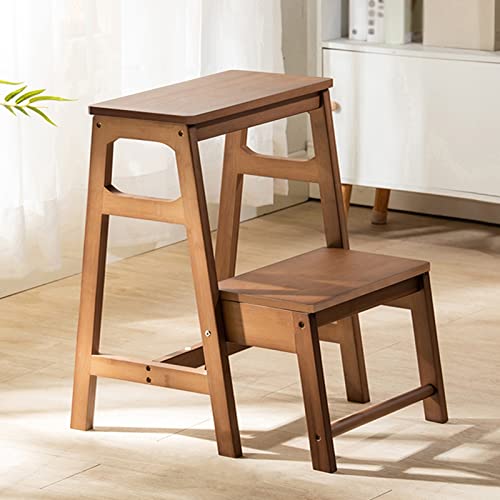 2-Step Folding Solid Wood Step Stool W1077