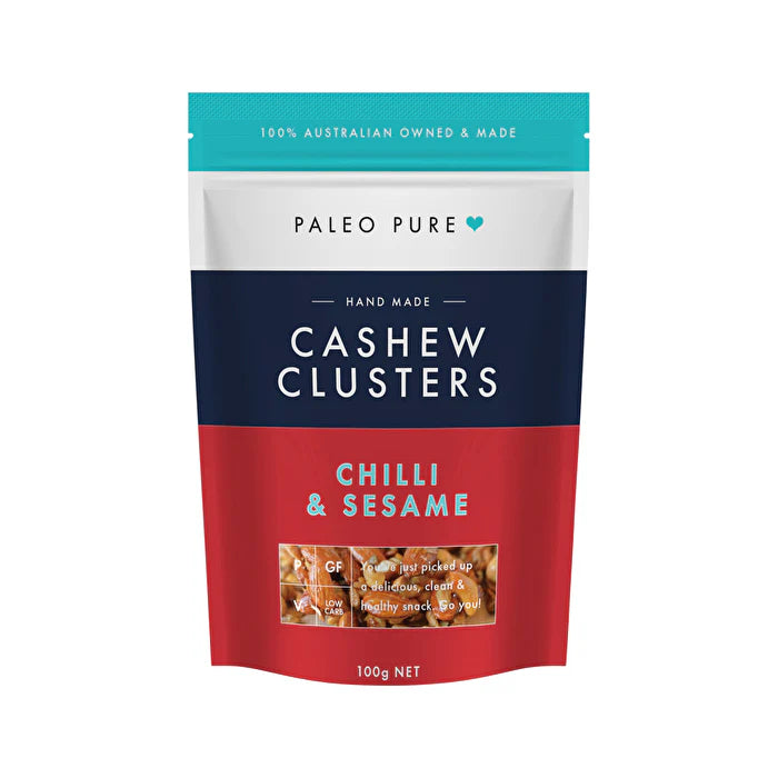 Cashew Clusters Chilli & Sesame 100g Z7727