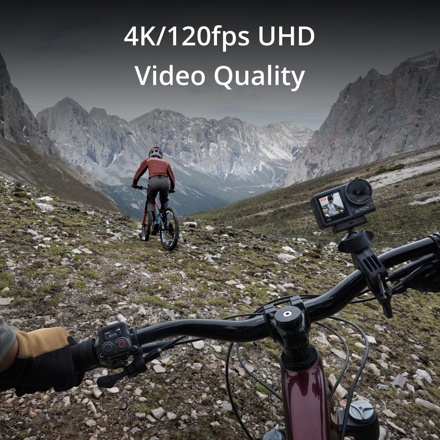 4K Waterproof Action Camera with Battery Case and 64GB Memory Card M577804