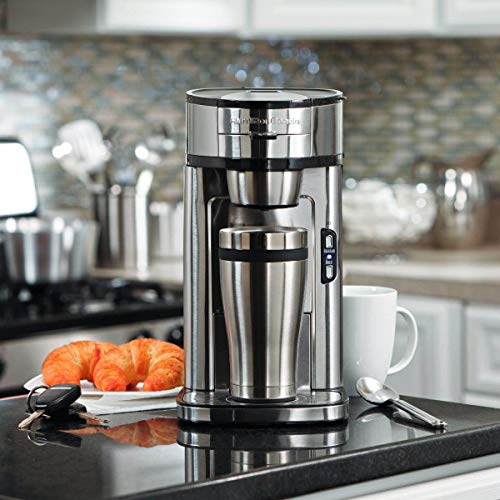 Single Serve Coffee Maker, Stainless Steel M83827