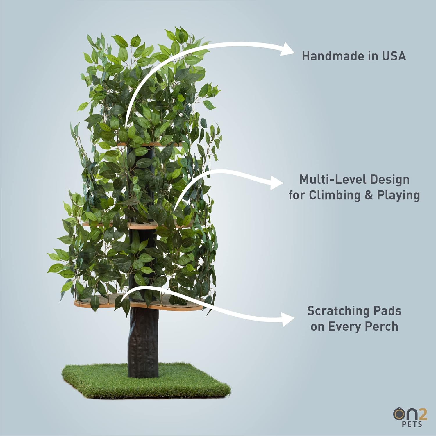 Cat Tree with Leaves C3466