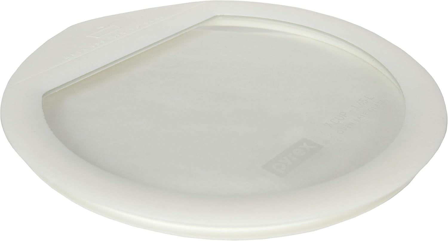 7-Cup White Silicone Glass Food Storage Replacement Lid E342303