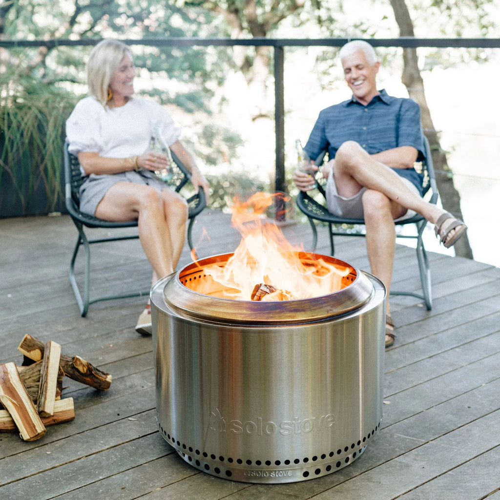 27" Smokeless Fire Pit + Stand, 304 Stainless Steel O81810